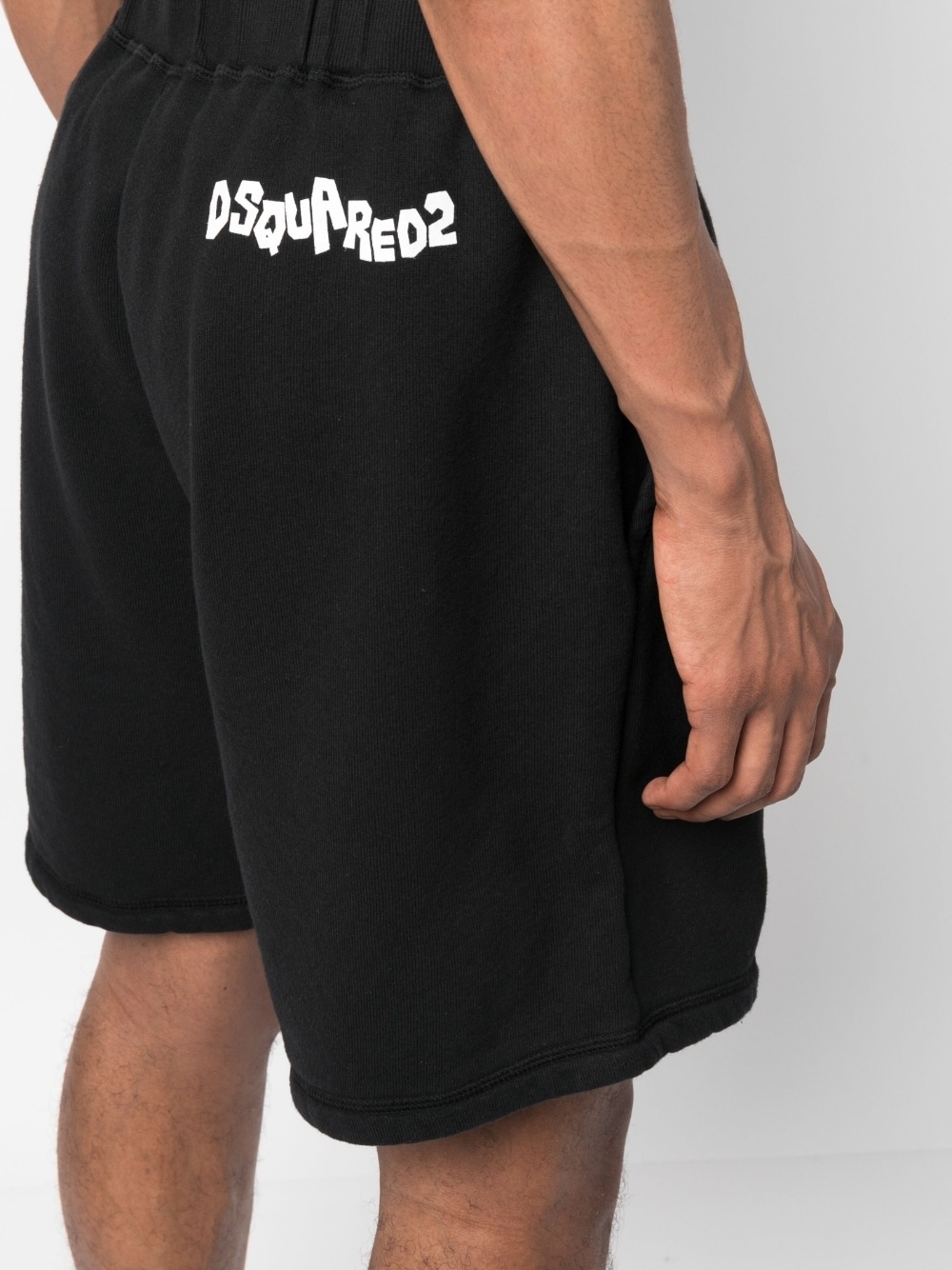 logo-print cotton shorts - 5