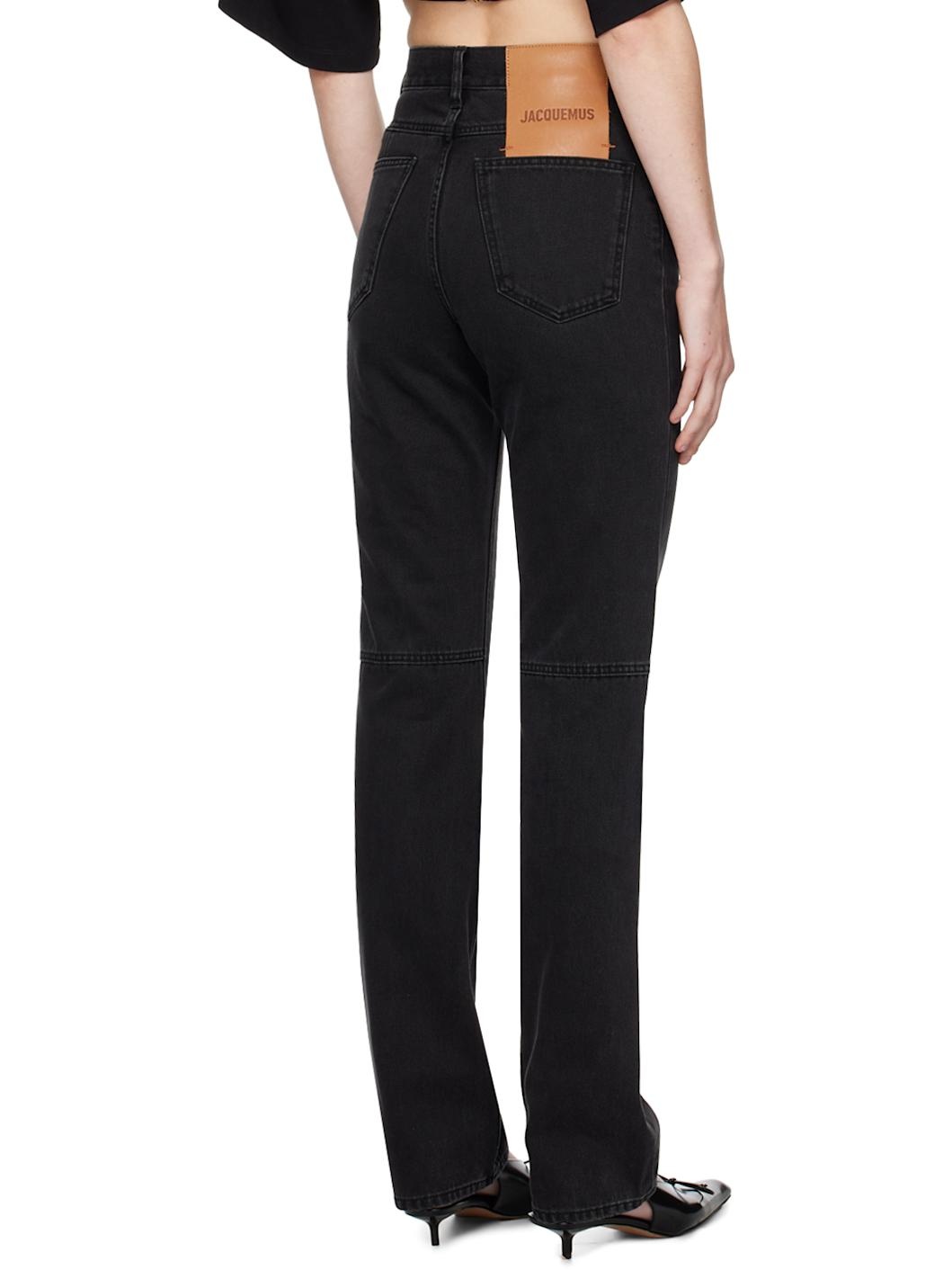 Black La Casa 'Le de-Nîmes Droit' Jeans - 3