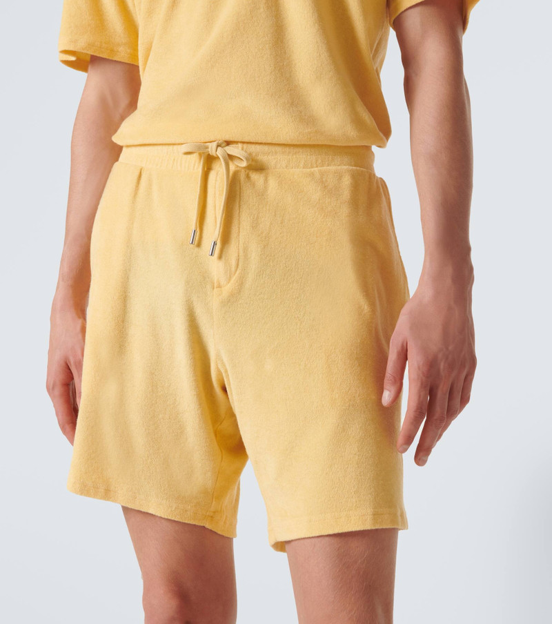 Faustino cotton and linen-blend terry shorts 5
