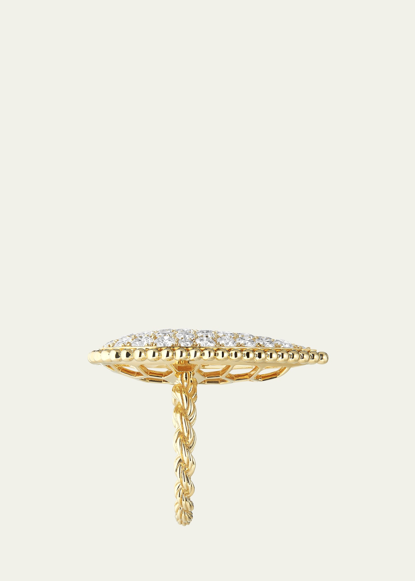 XL 18K Yellow Gold Serpent Boheme Diamond Ring - 3