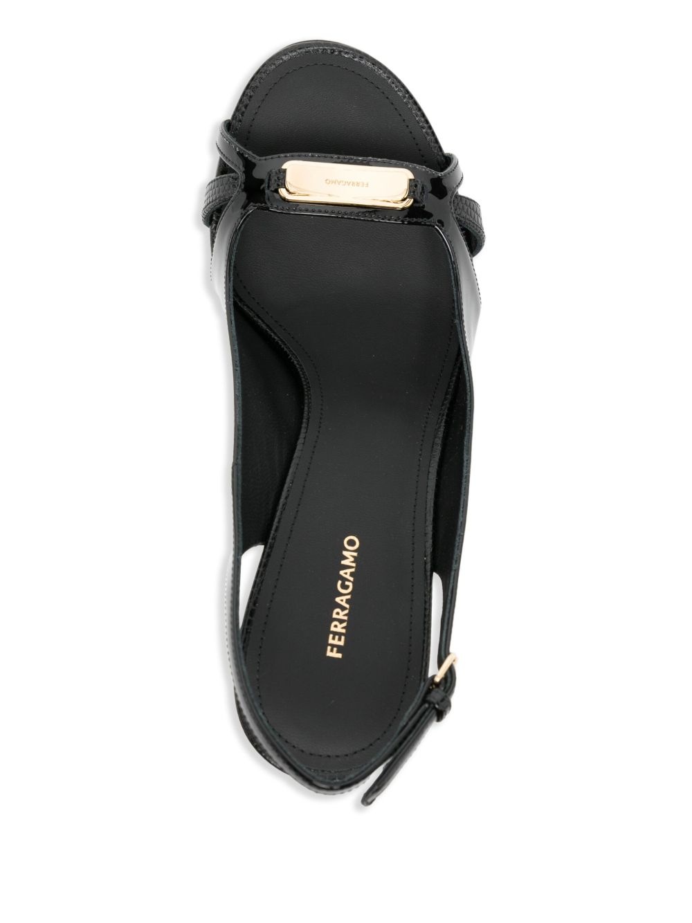 leather 100mm sandals - 4