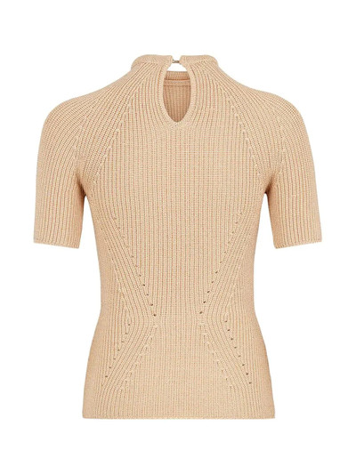 FENDI knitted slim-fit top outlook