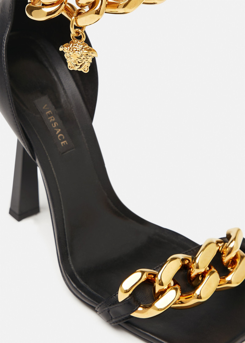 Medusa Chain High Heel Sandals 3