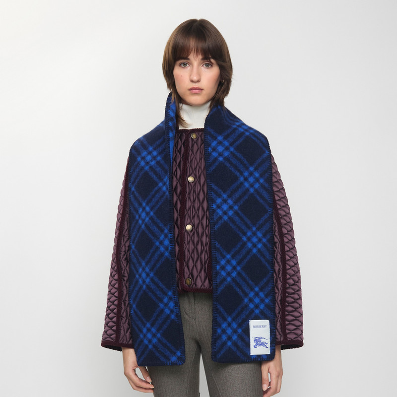 Narrow Check Wool Scarf 3