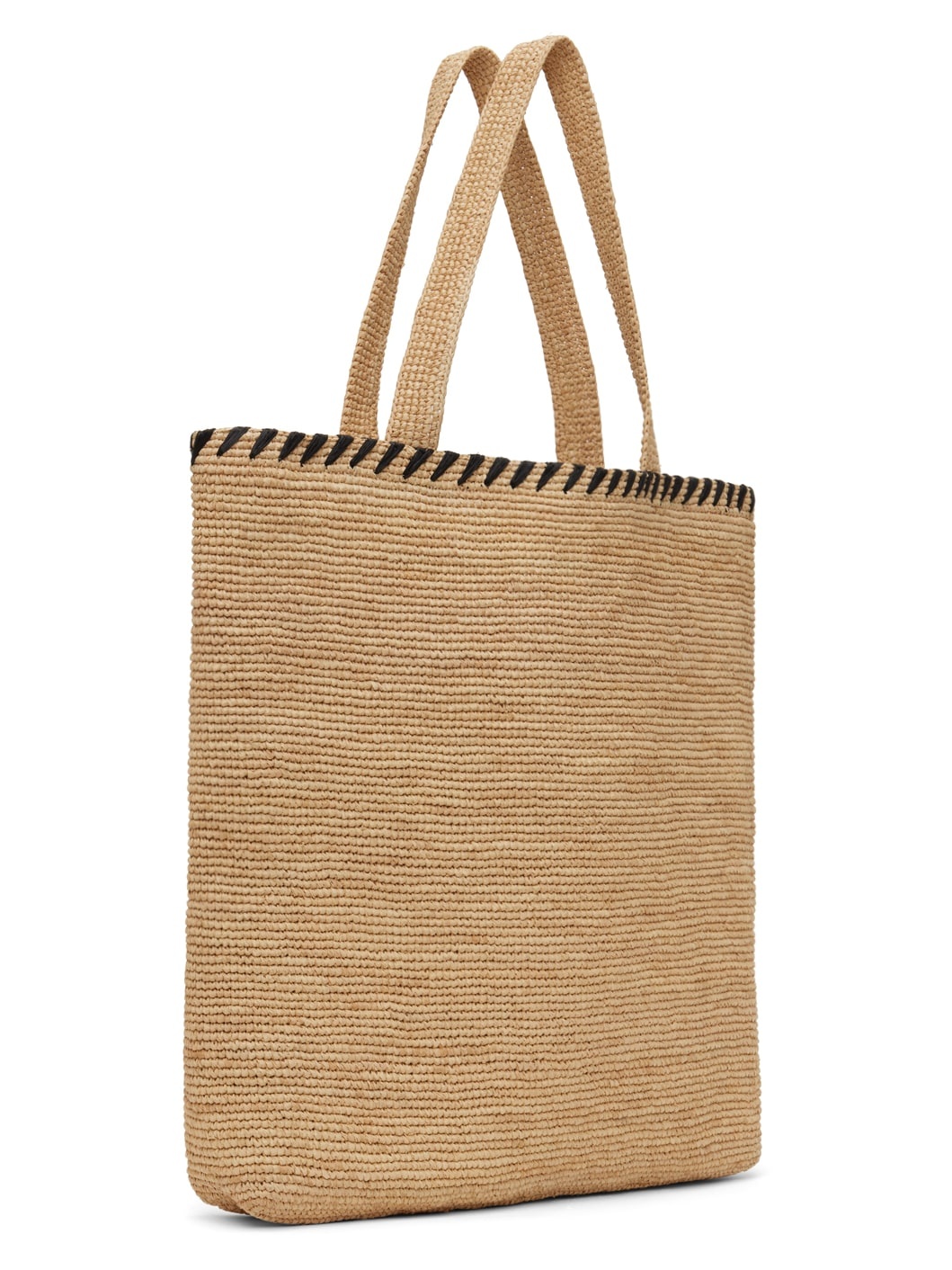 Beige Lanvin Raffia Tote - 3