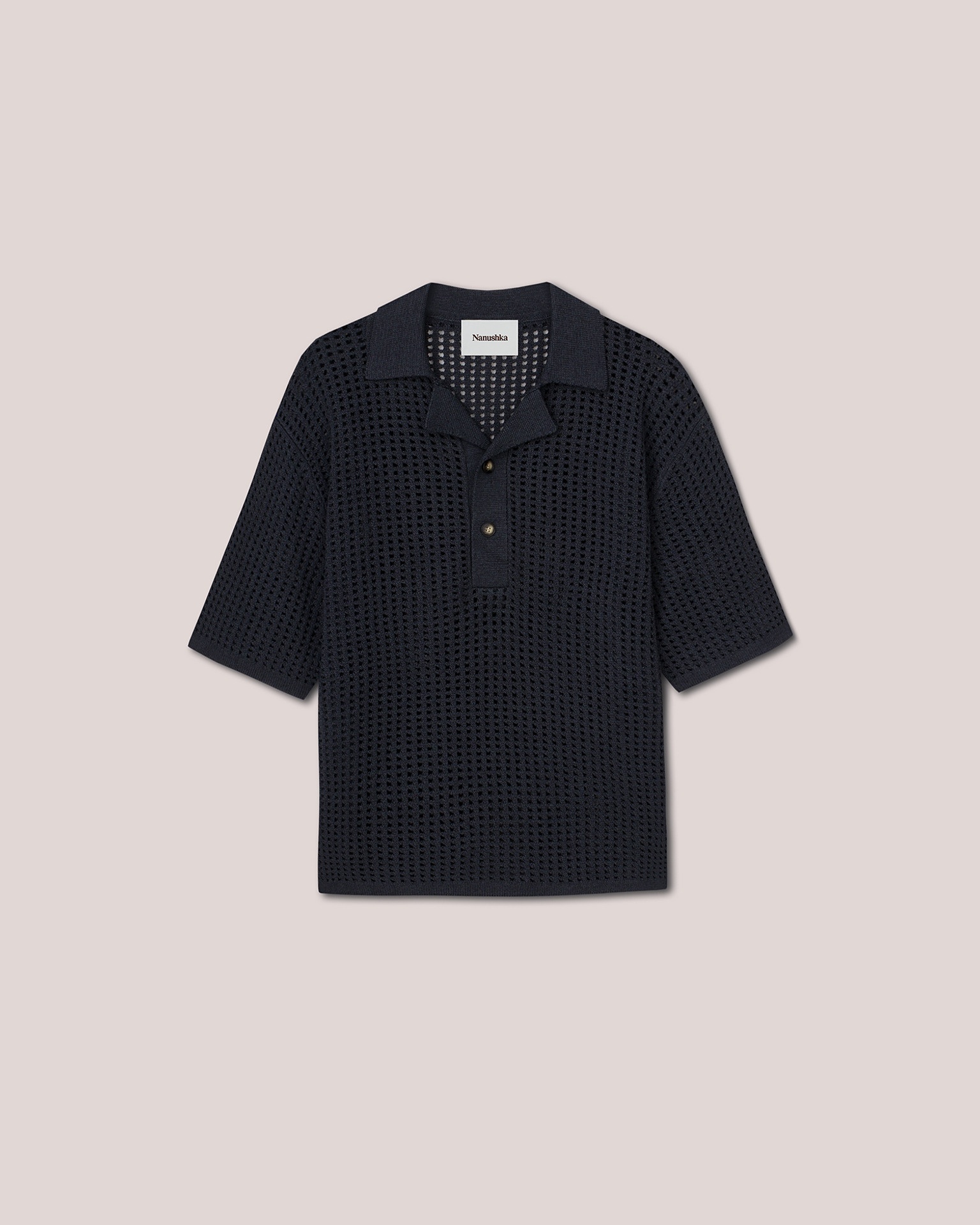 DORIAN - Paper crochet shirt - Charcoal - 1