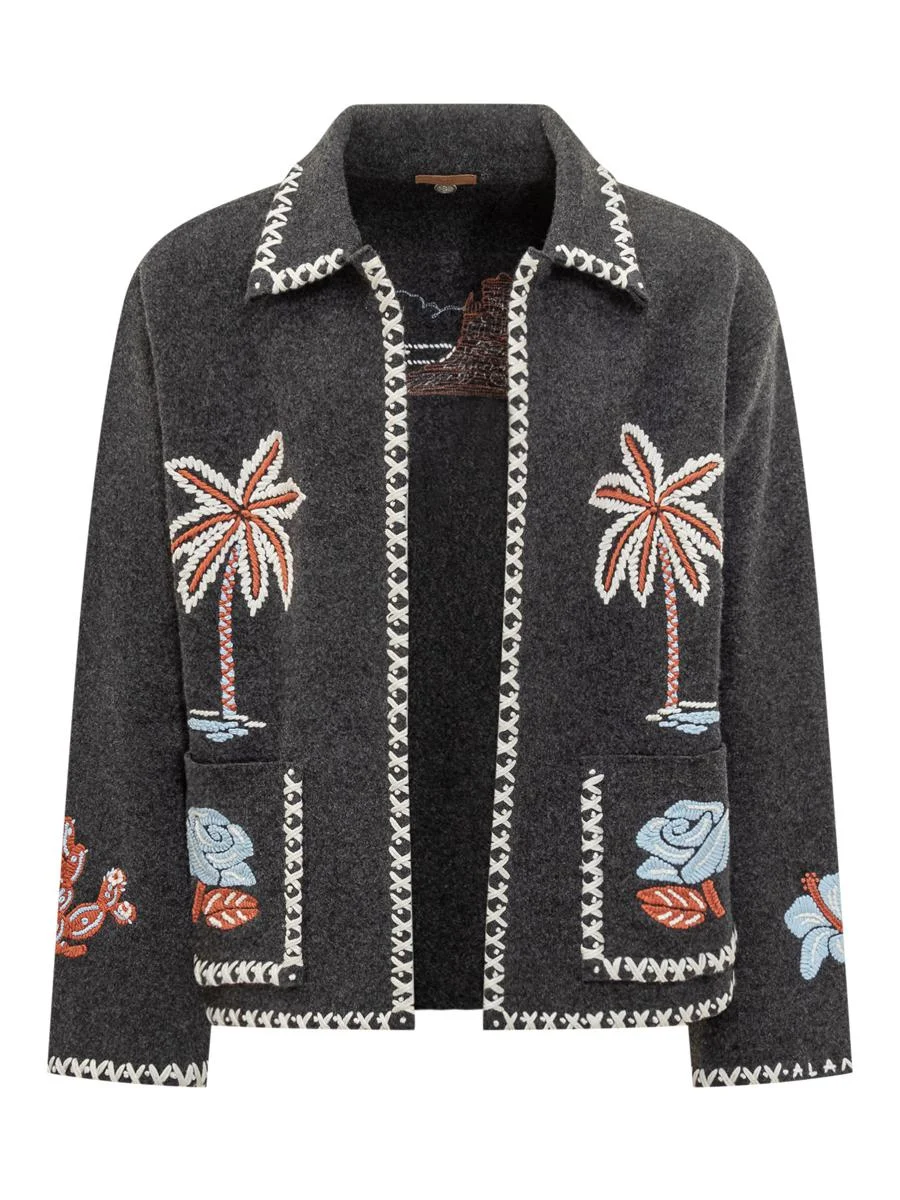 Alanui Alanui Embroidered Jacket With Palm Motif - 1