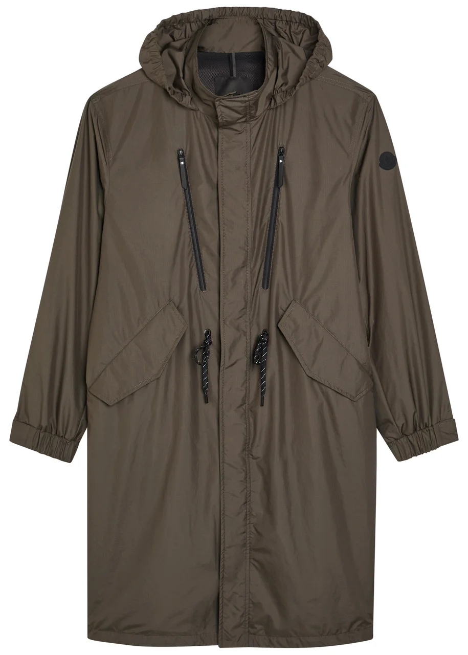 Moncler Alisa Hooded Shell Parka Coat - 1