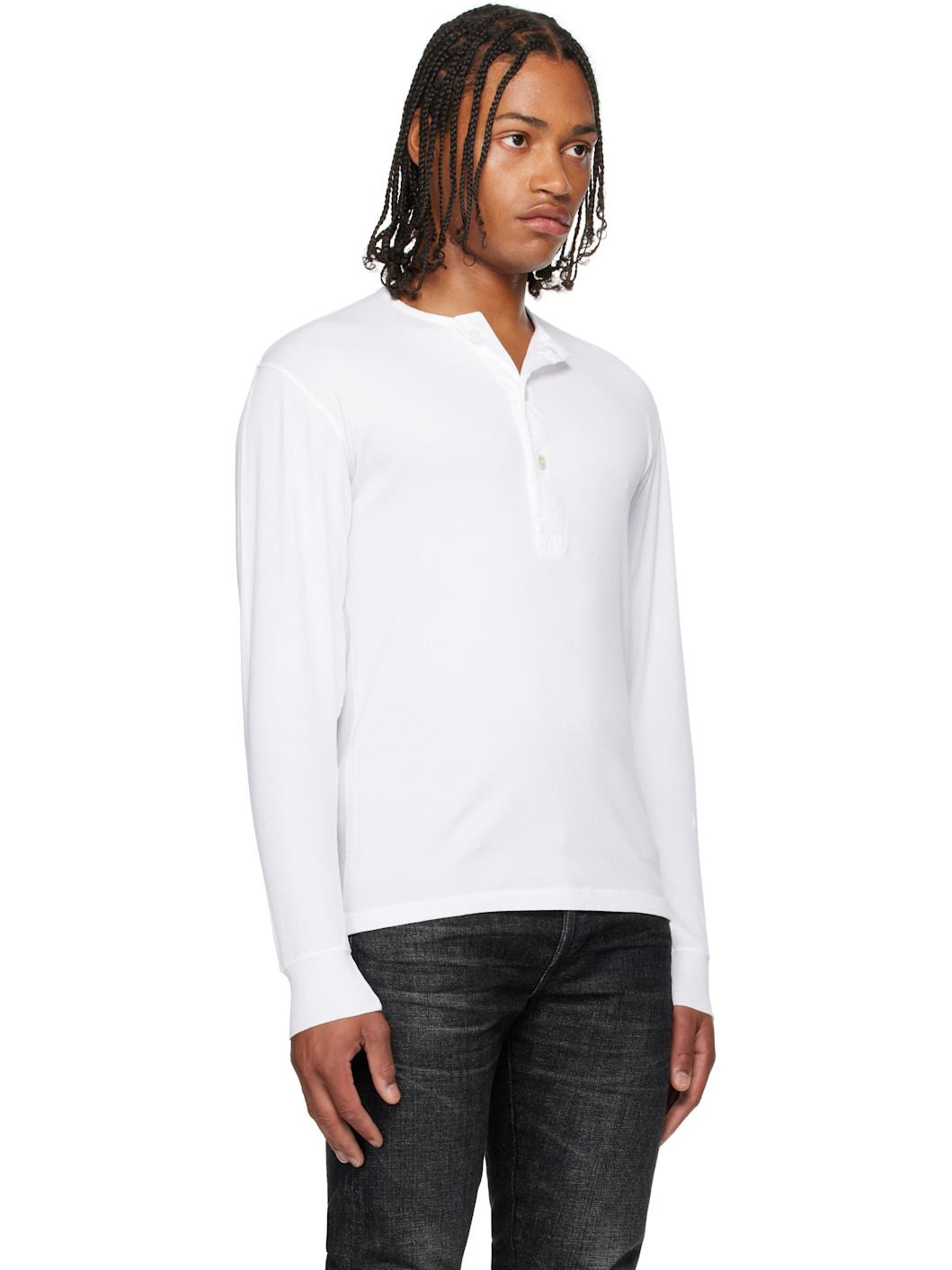 White Rib Henley - 2