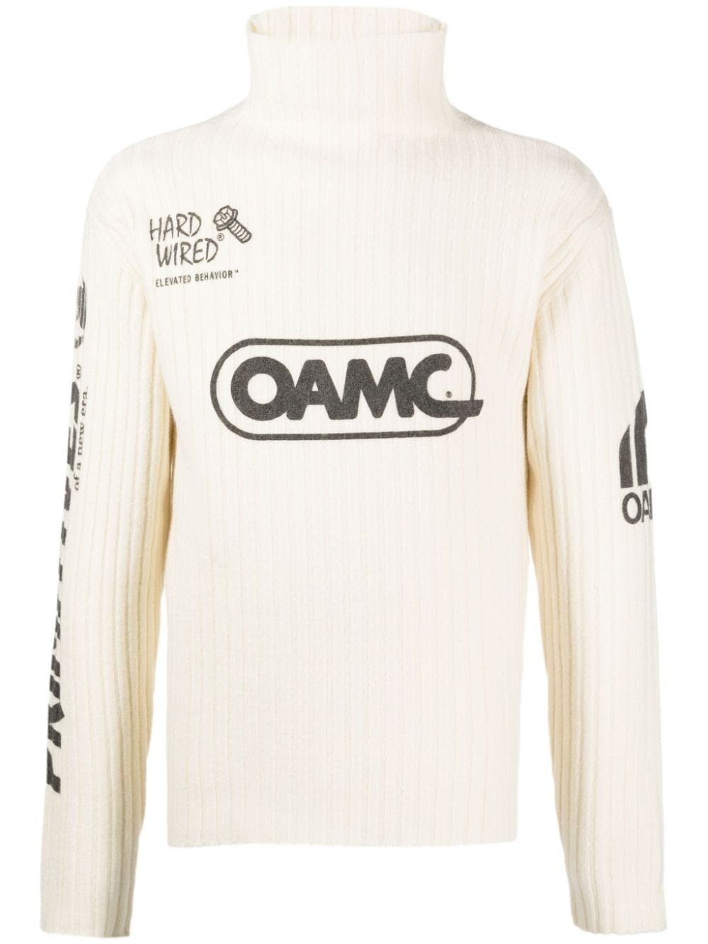 OAMC ribbed-knit wool jumper | REVERSIBLE