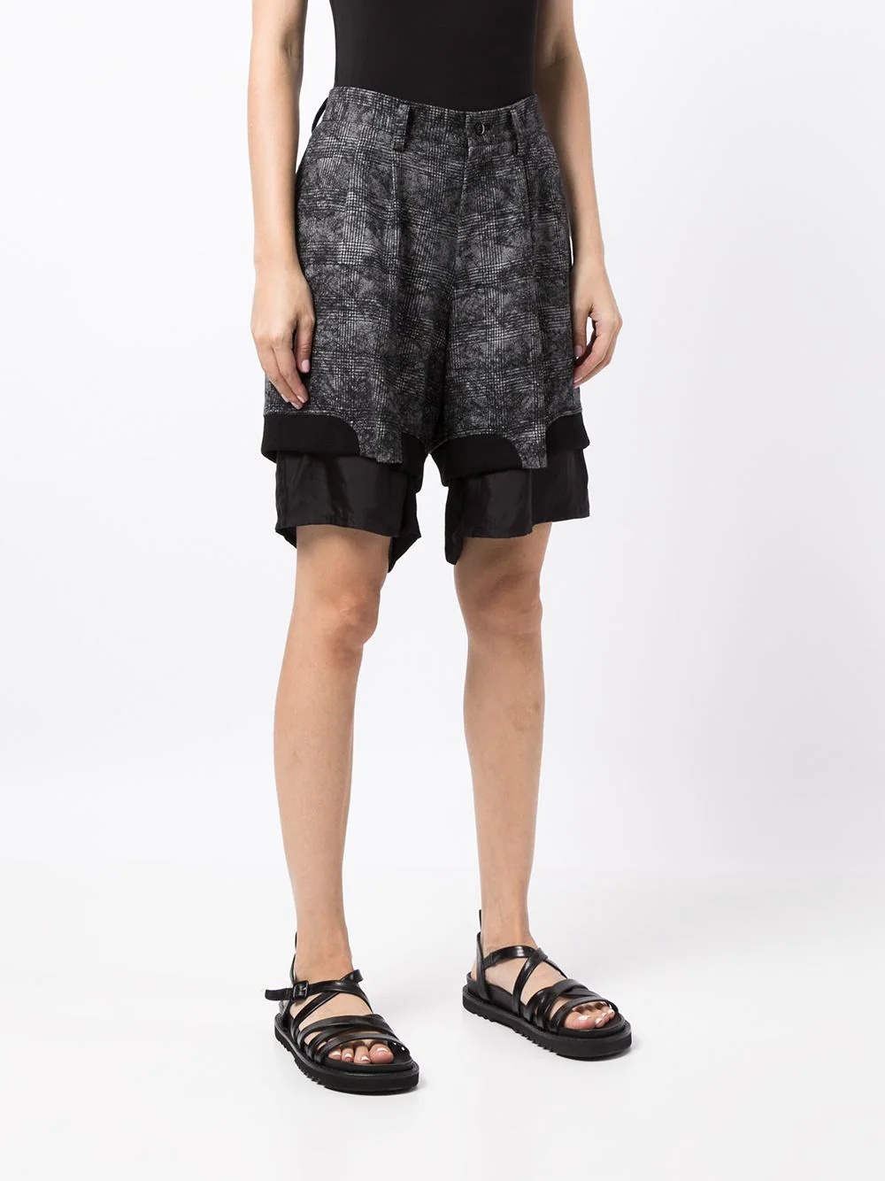 layered effect shorts - 3