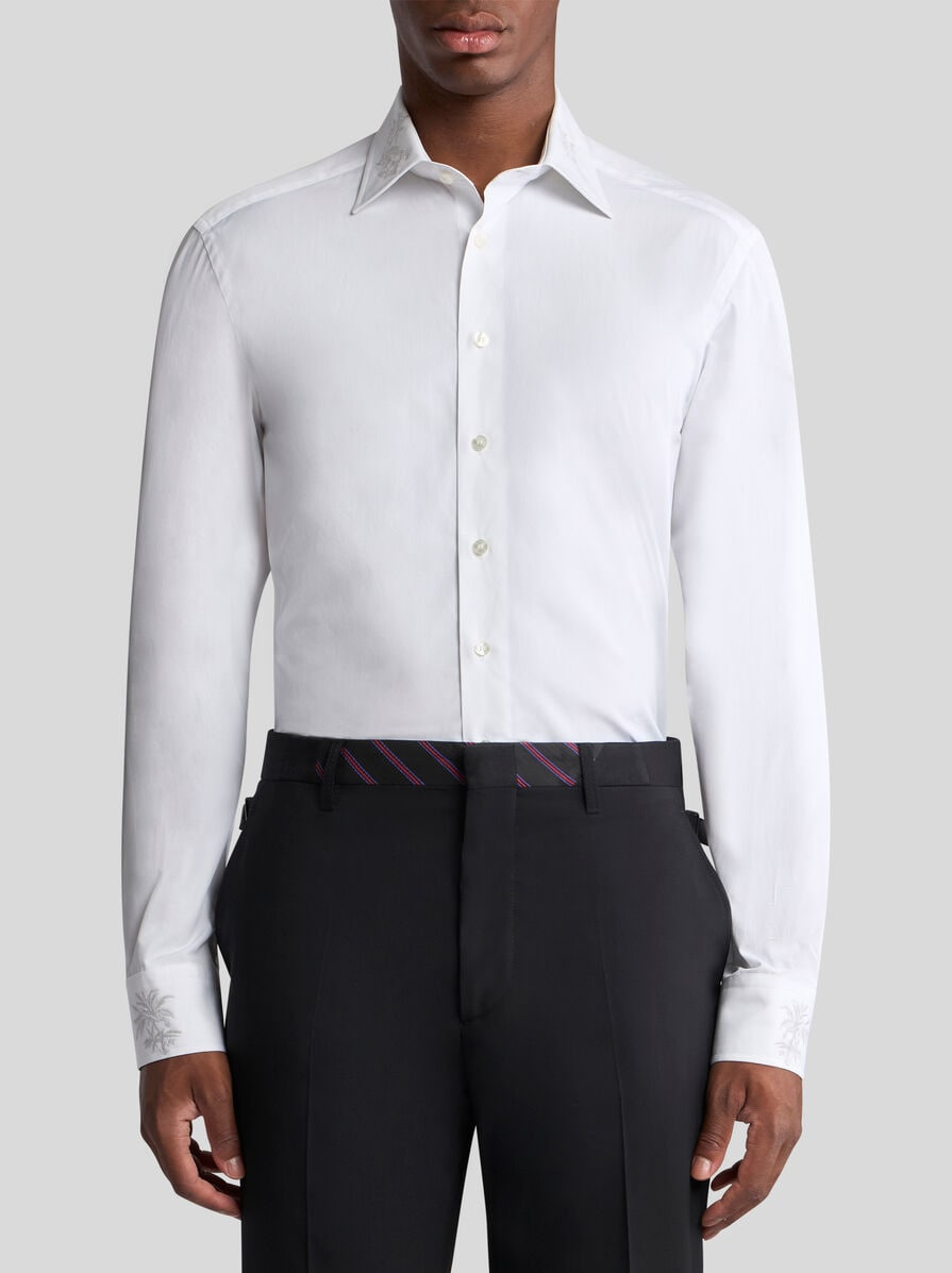 SHIRT WITH EMBROIDERED DETAILS - 2