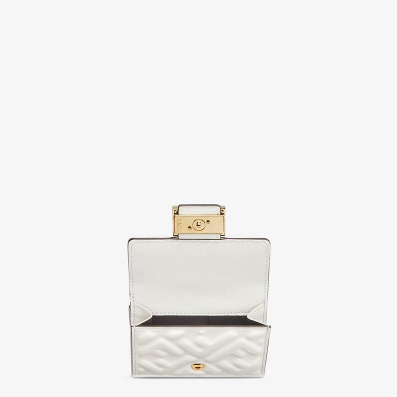 FENDI Compact, tri-fold Baguette wallet with large internal bill compartment, three concealed card holders outlook