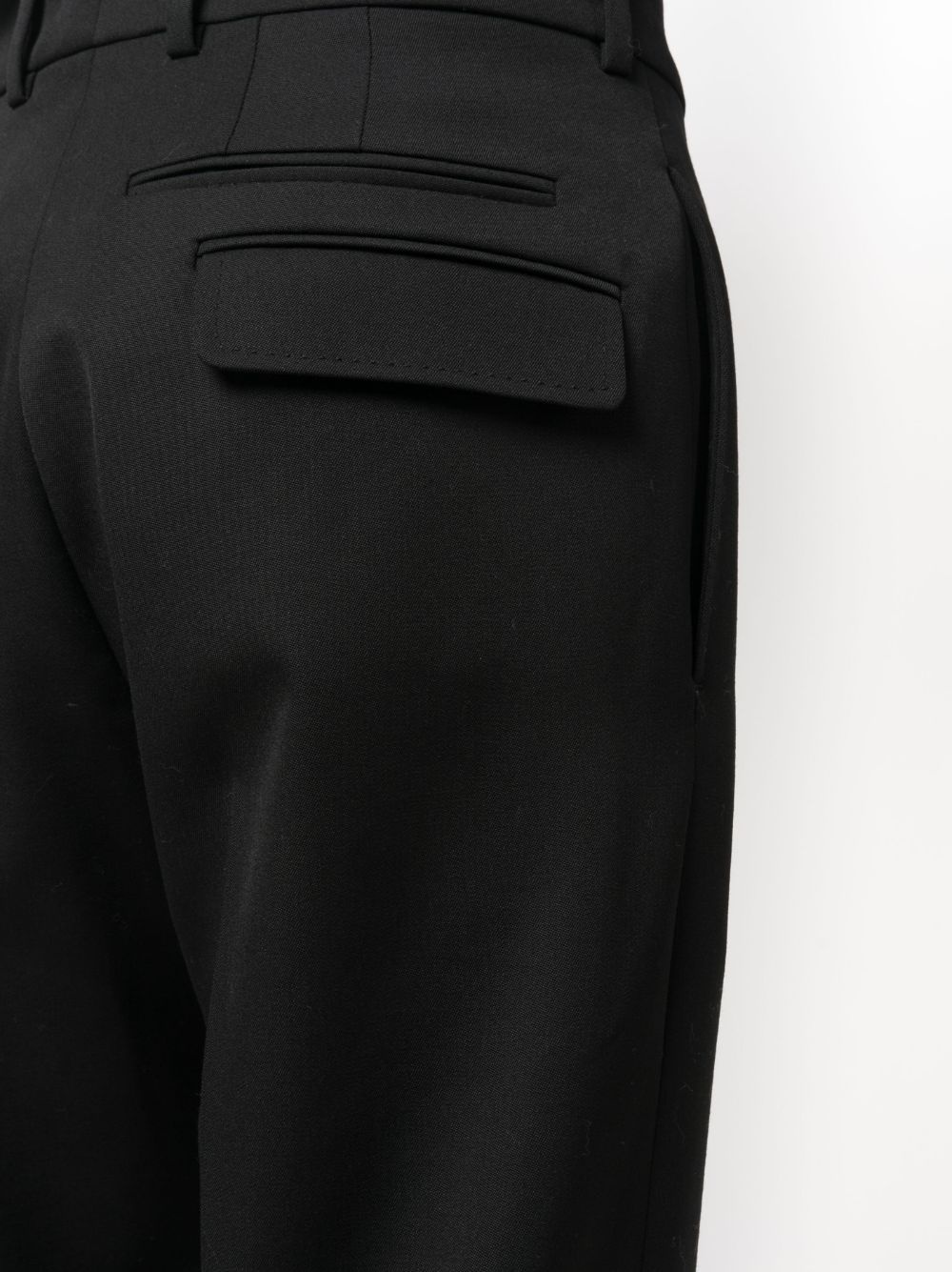 straight-leg wool trousers - 5