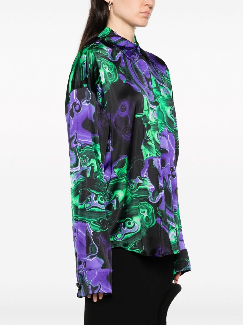 graphic-print long-sleeve shirt - 3