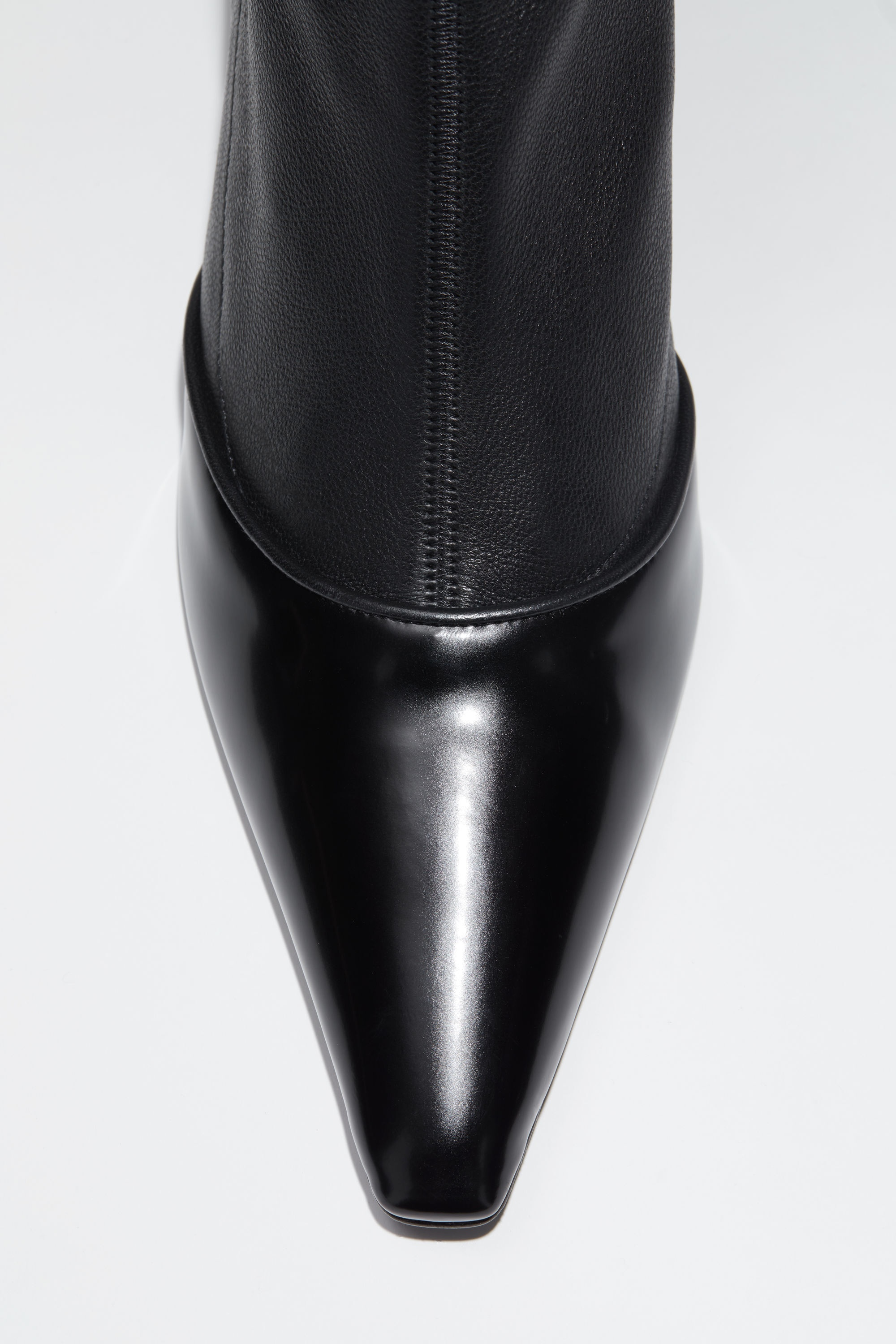 Leather heeled boots - Black - 5