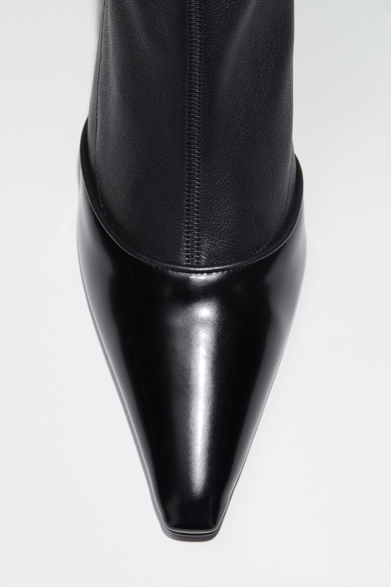 Leather heeled boots - Black 5