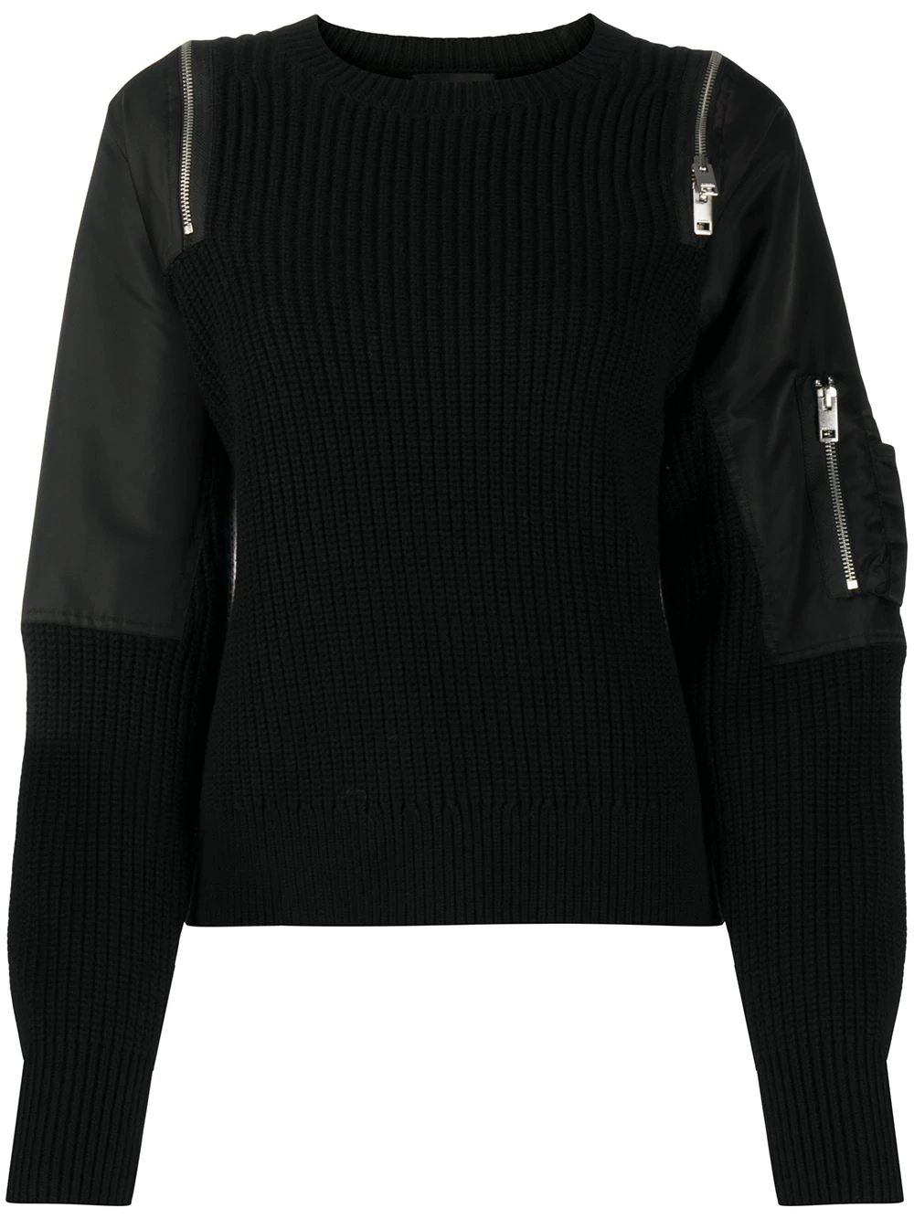 zip-sleeve jumper - 1