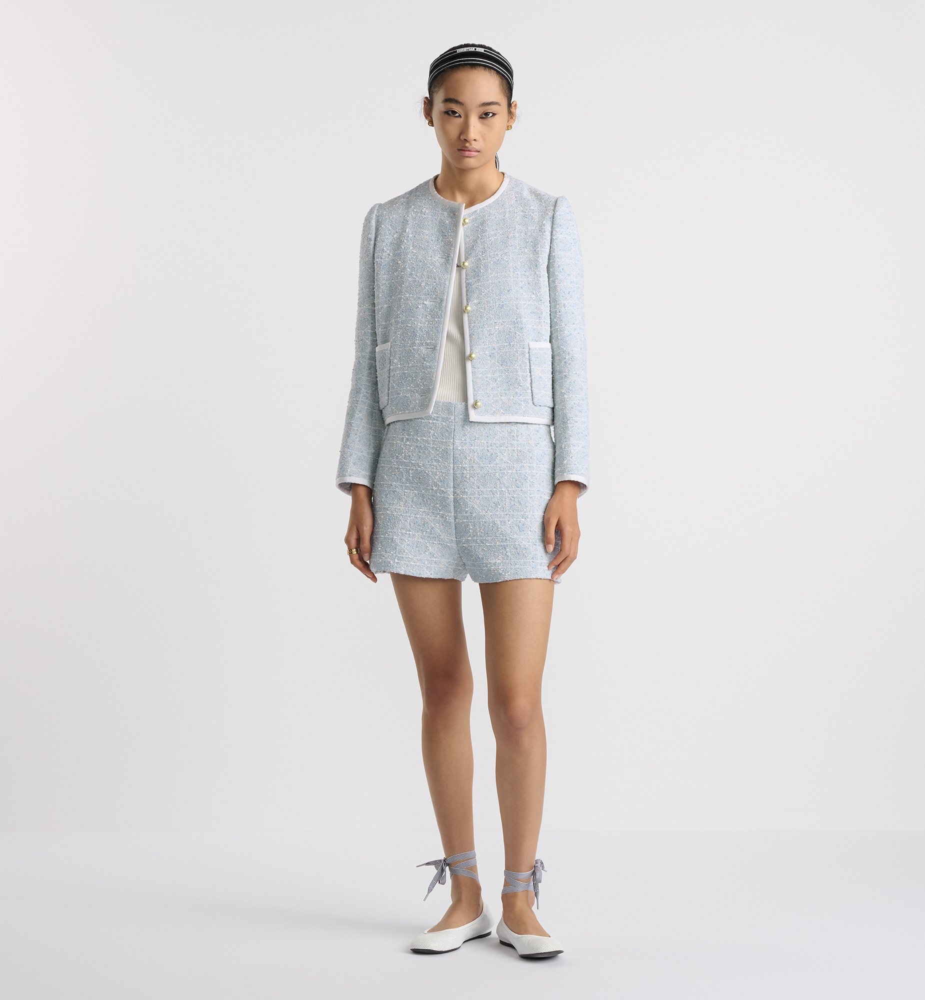 Macrocannage Cropped Jacket - 2