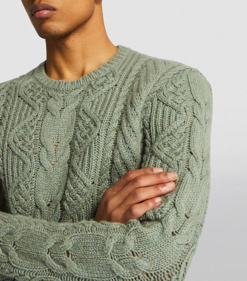 Cashmere Cable-Knit Sweater 6