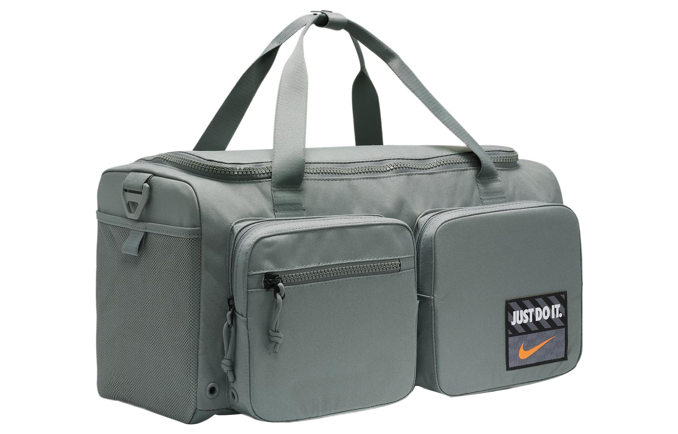 Nike Athletic Zipper  Fabric Gym Bag Travel Bag  Handbag Unisex Smoke Gray DQ5199-084 - 2