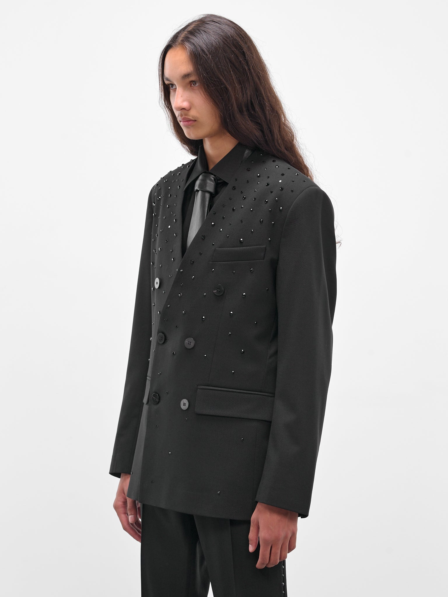 Swarovski Embellished Double-Breasted Blazer - 2