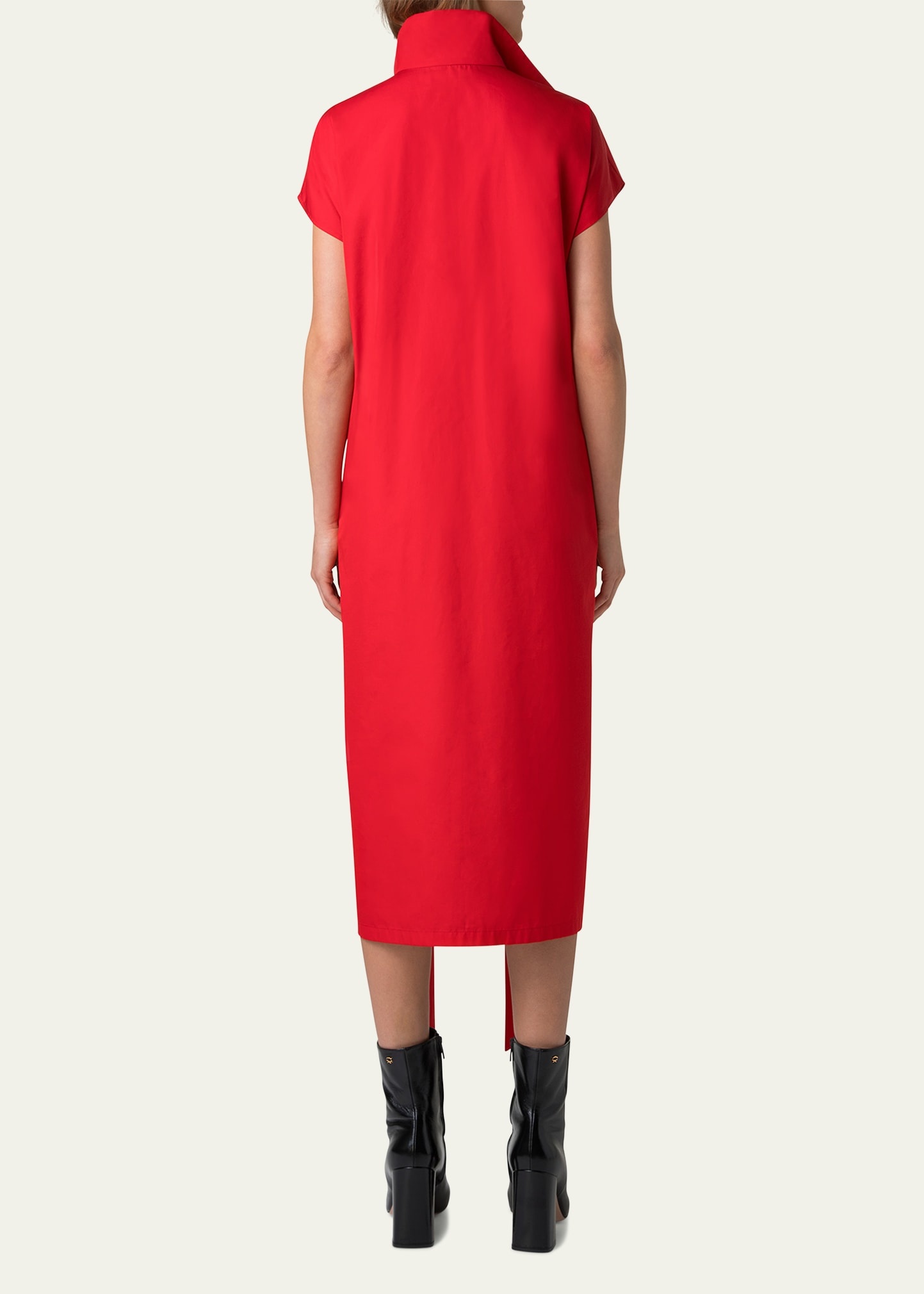 Cotton Poplin Midi Shirtdress - 3
