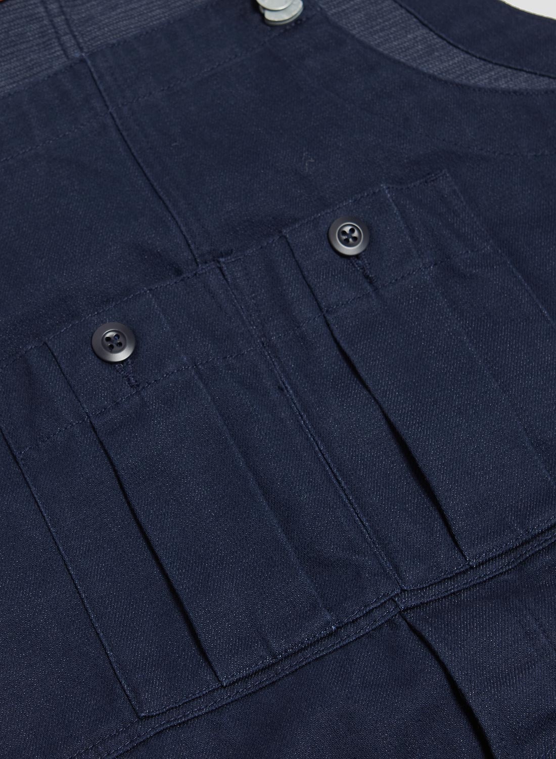 Railway Dungaree Heavy Cotton in Black Navy - 7