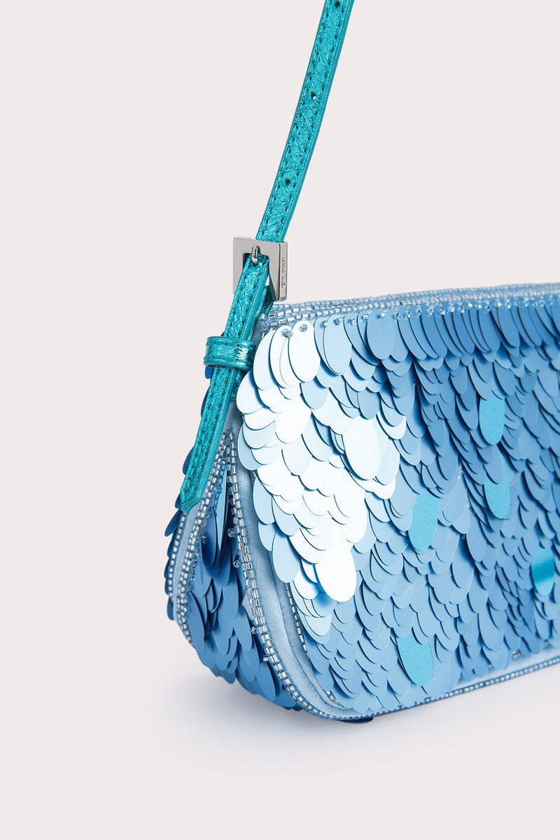 Dulce Aquamarine Sequins and Metallic Leather 6