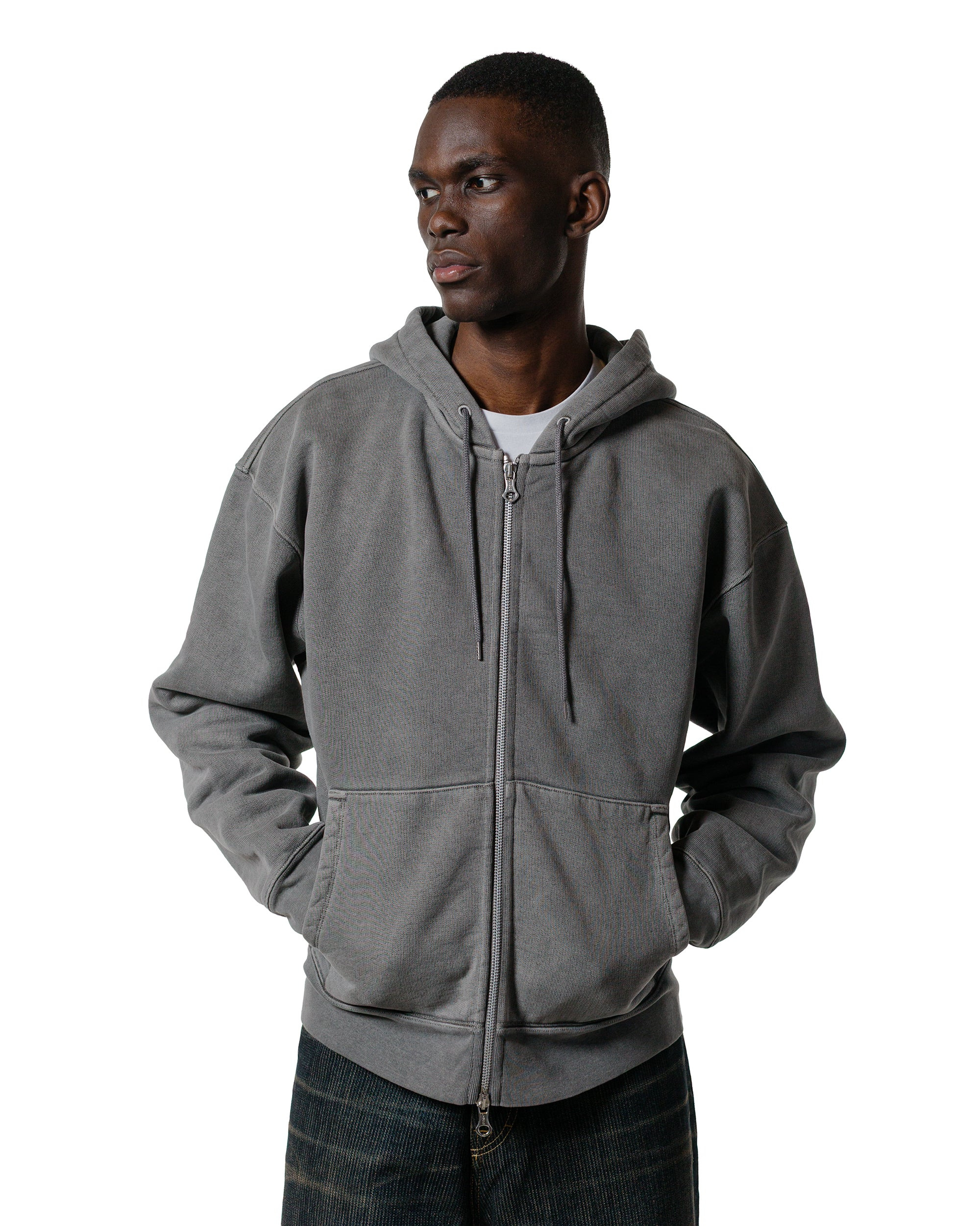 Rascal Hood Worn Black Hefty Fleece - 2