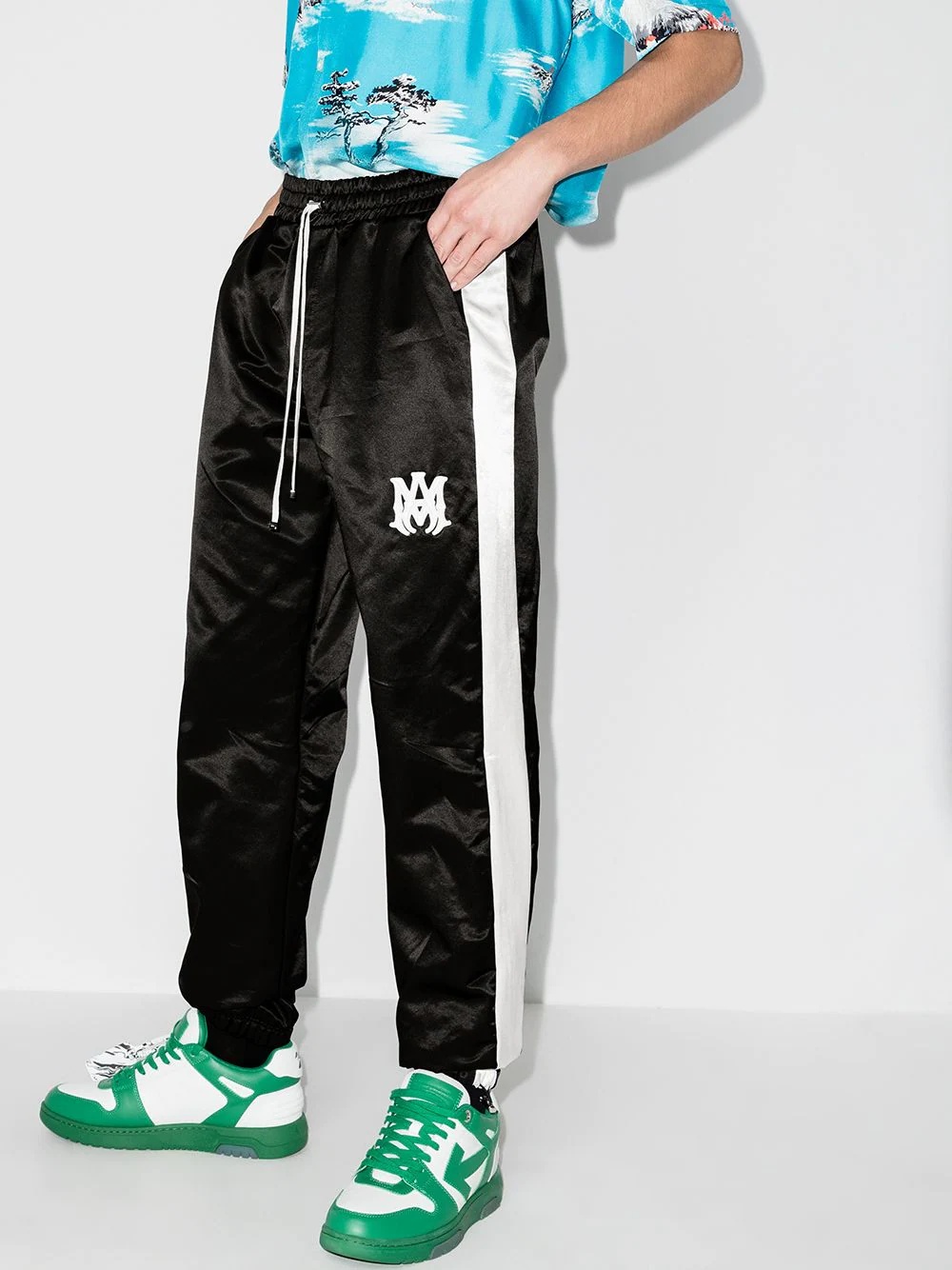 M.A. embroidered logo track pants - 2