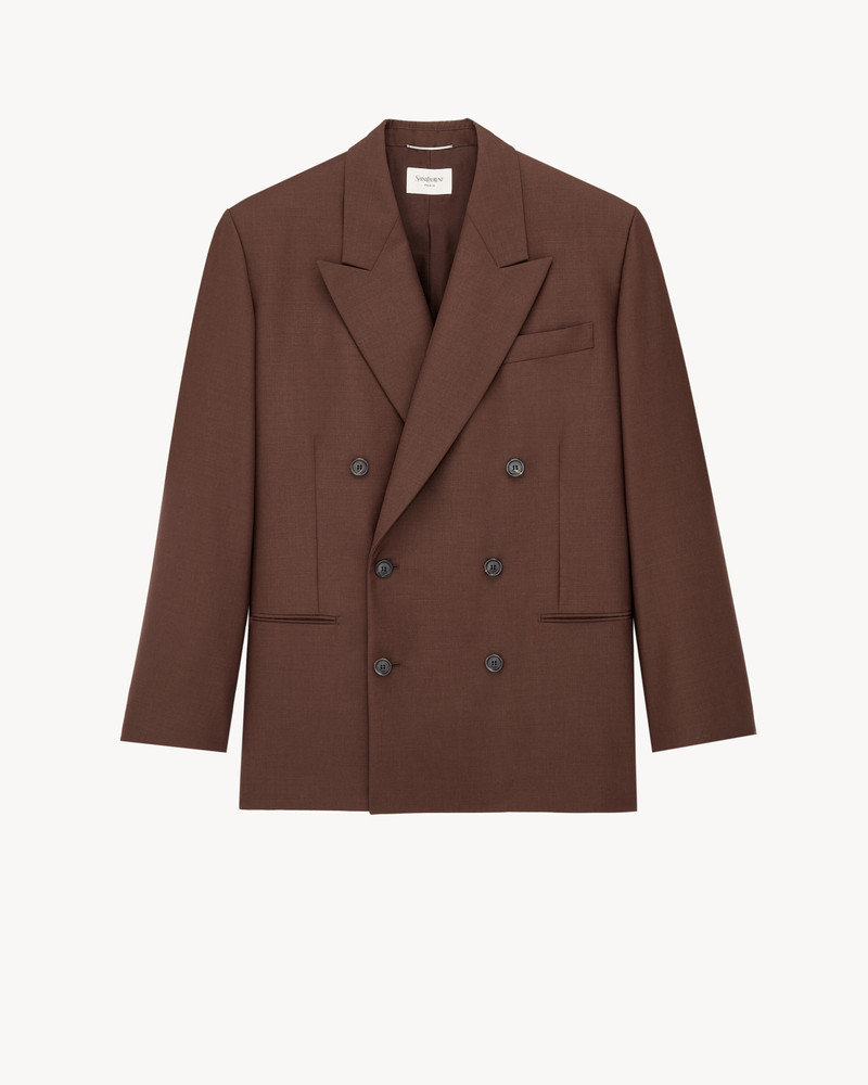 JACKET IN WOOL AND MOHAIR CANVAS 1