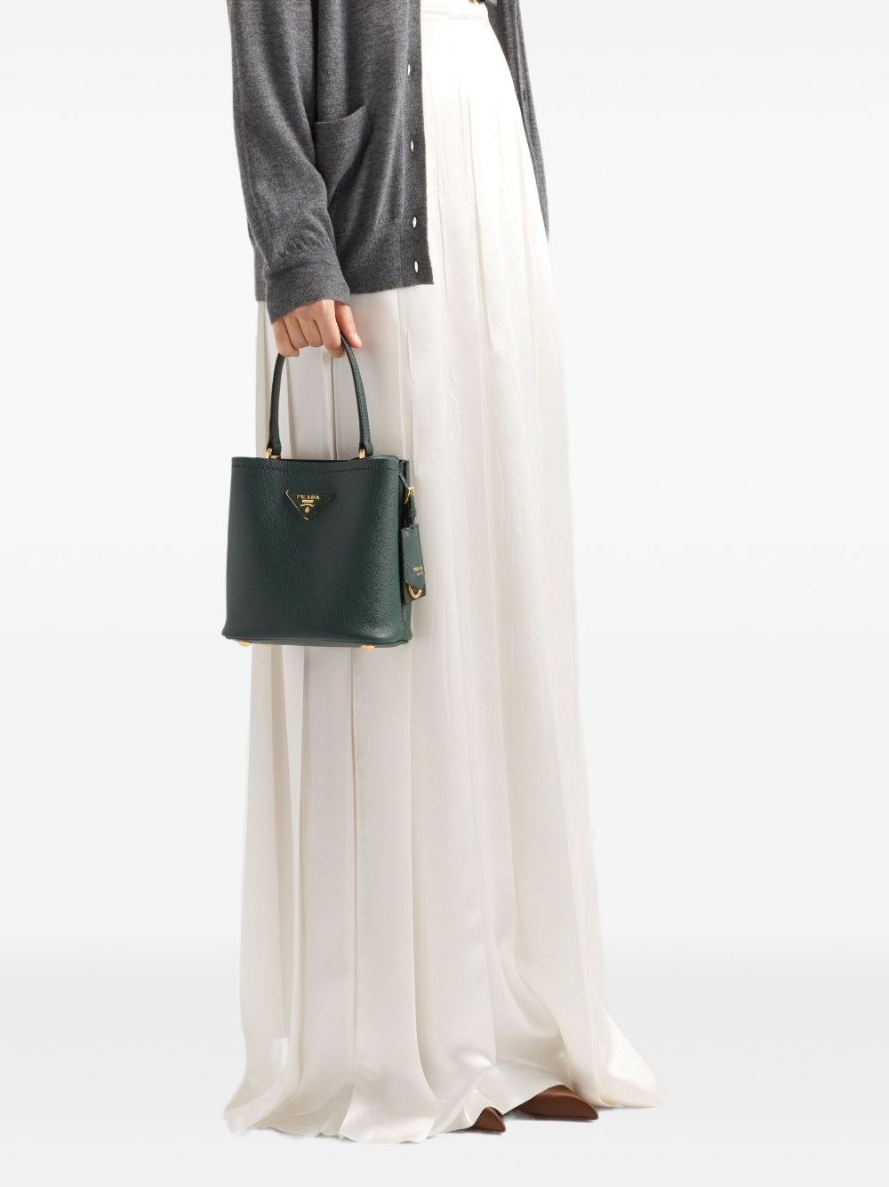 pleated satin maxi skirt - 5