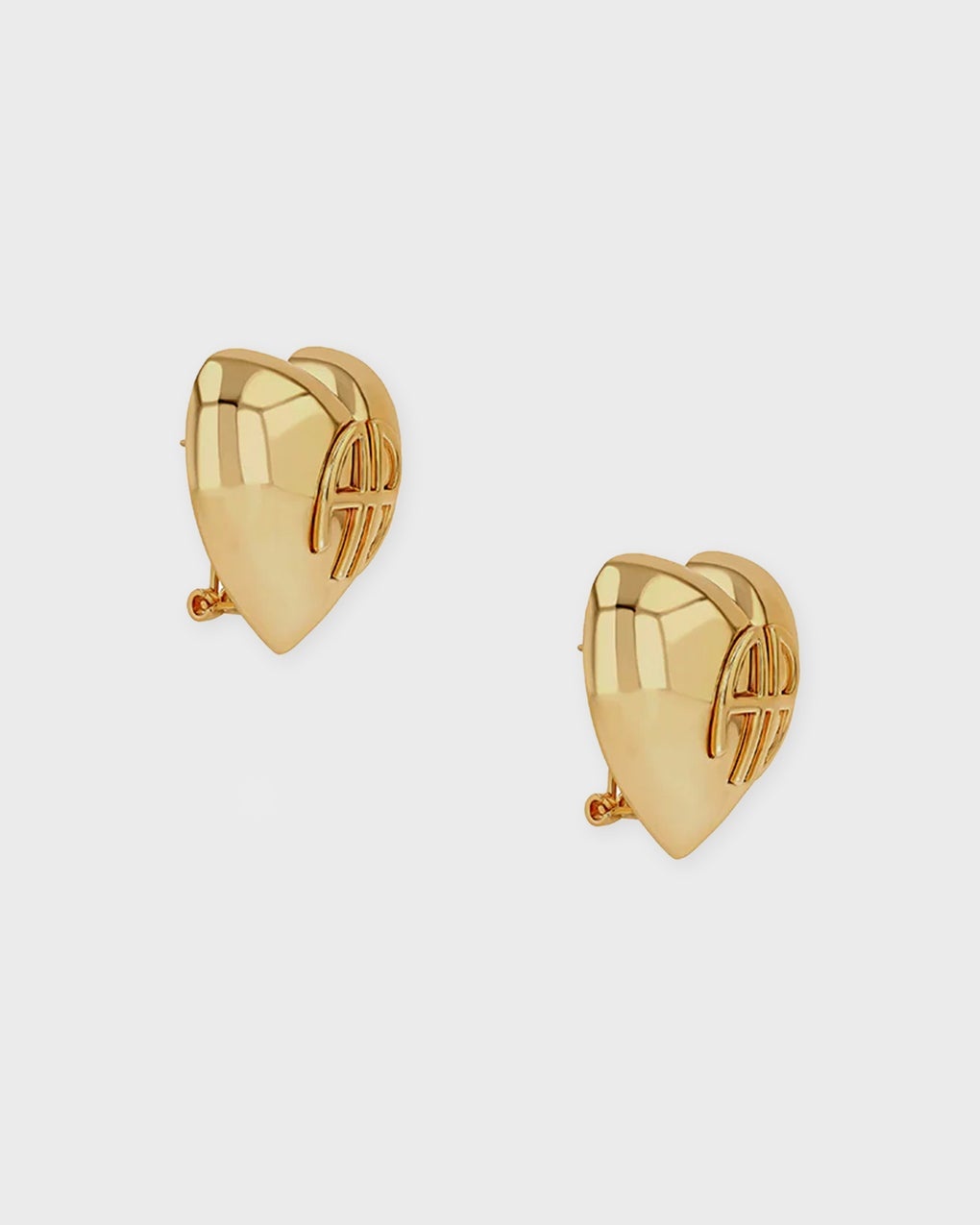 Earrings Chunky Heart Earrings  Gold ONESIZE - 2
