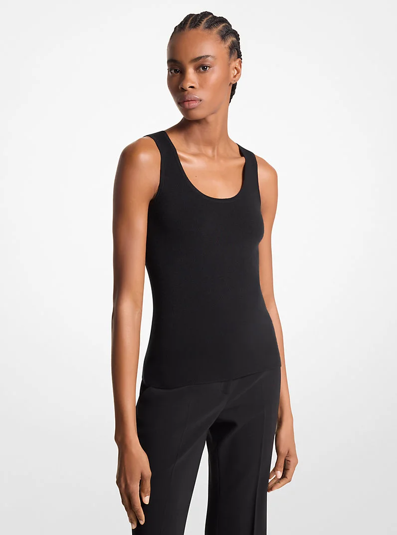 Bette Cashmere Scoopneck Tank - 1