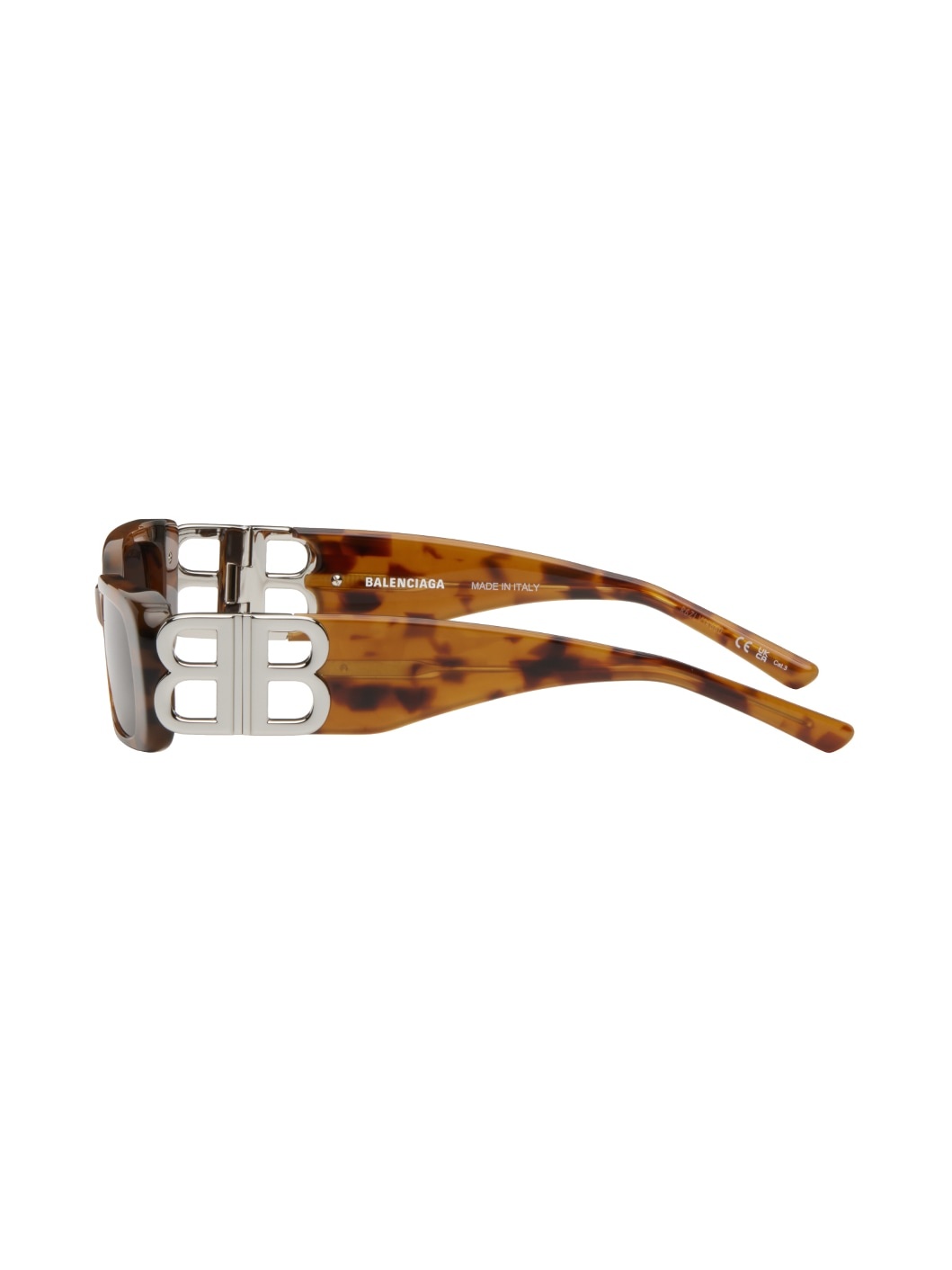 Tortoiseshell Dynasty Rectangle Sunglasses - 3