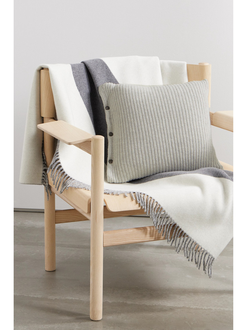 Brunello Cucinelli Ribbed Cashmere Down Cushion outlook