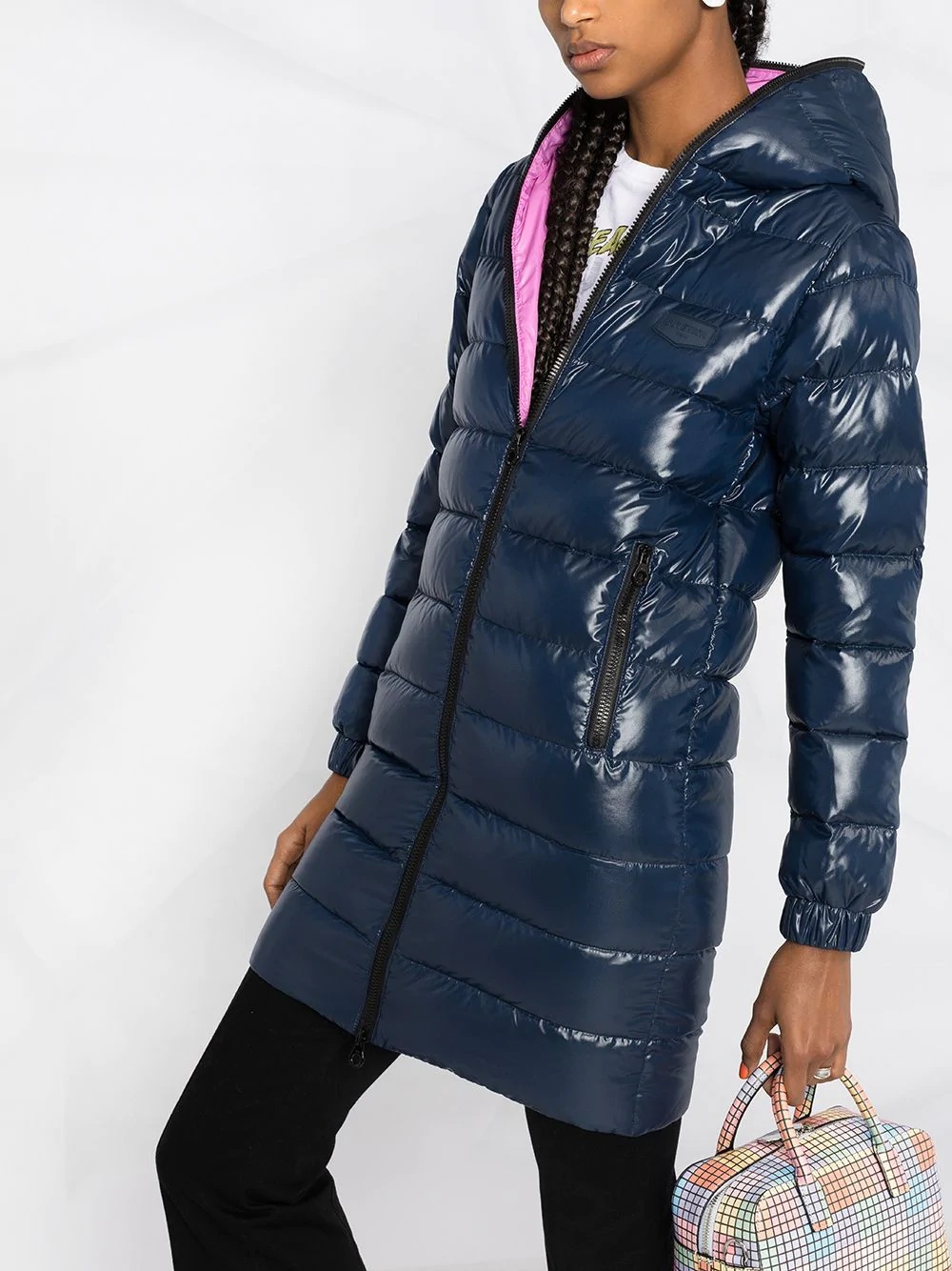 padded hooded coat - 3