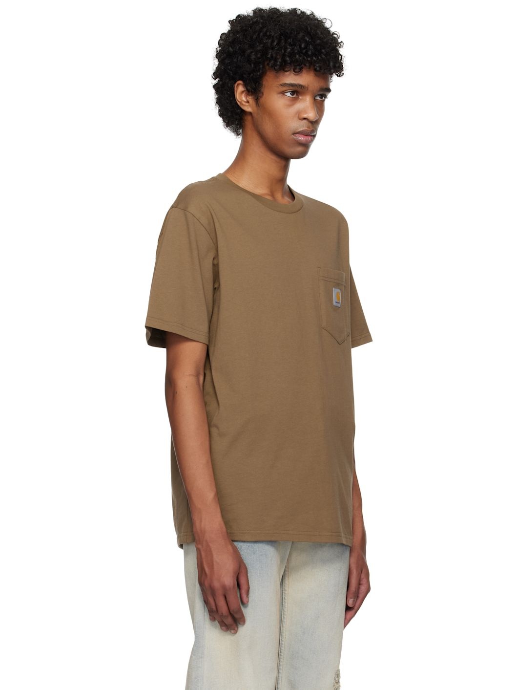 Brown Pocket T-shirt - 2