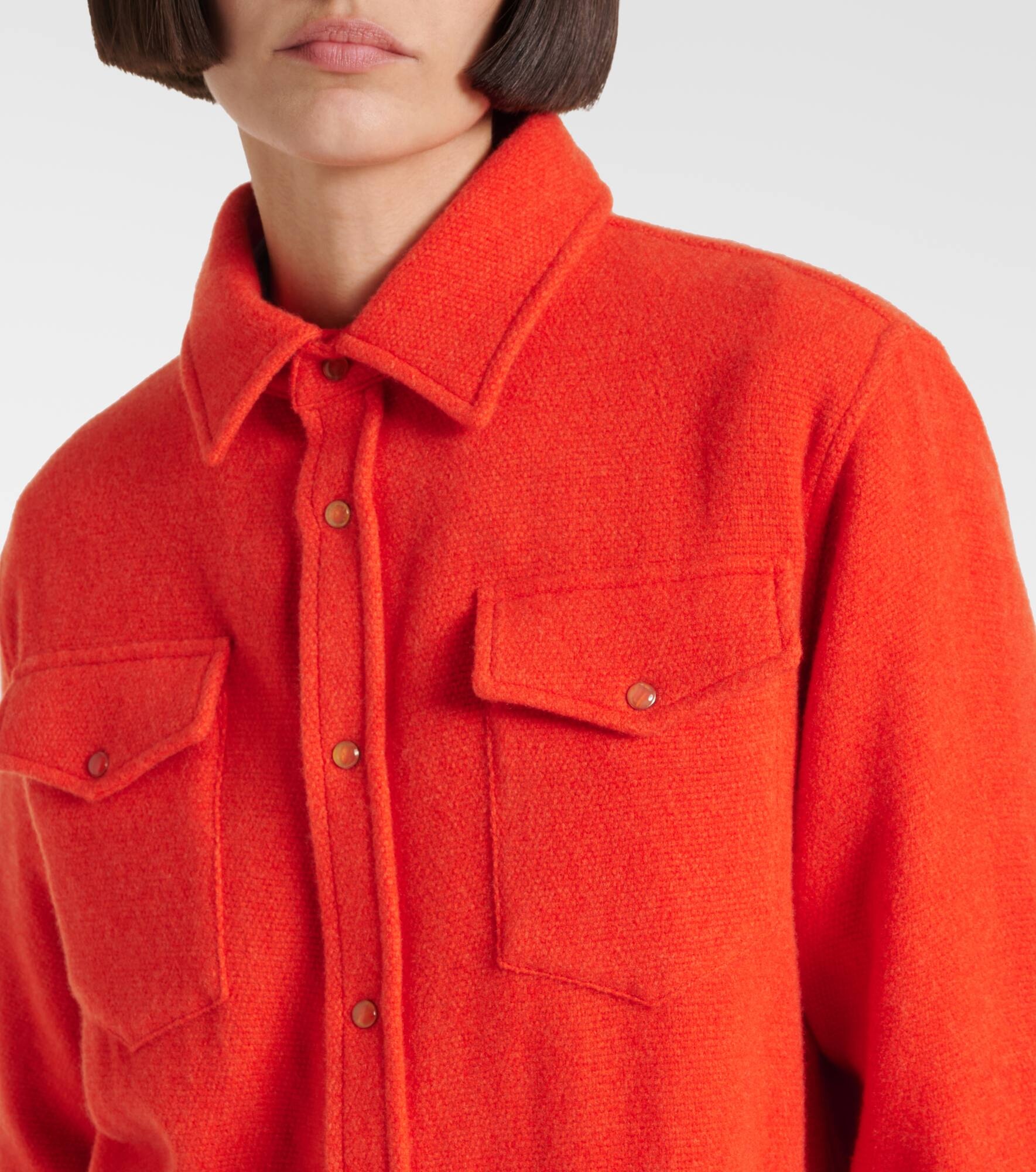 Fire cashmere shirt - 4