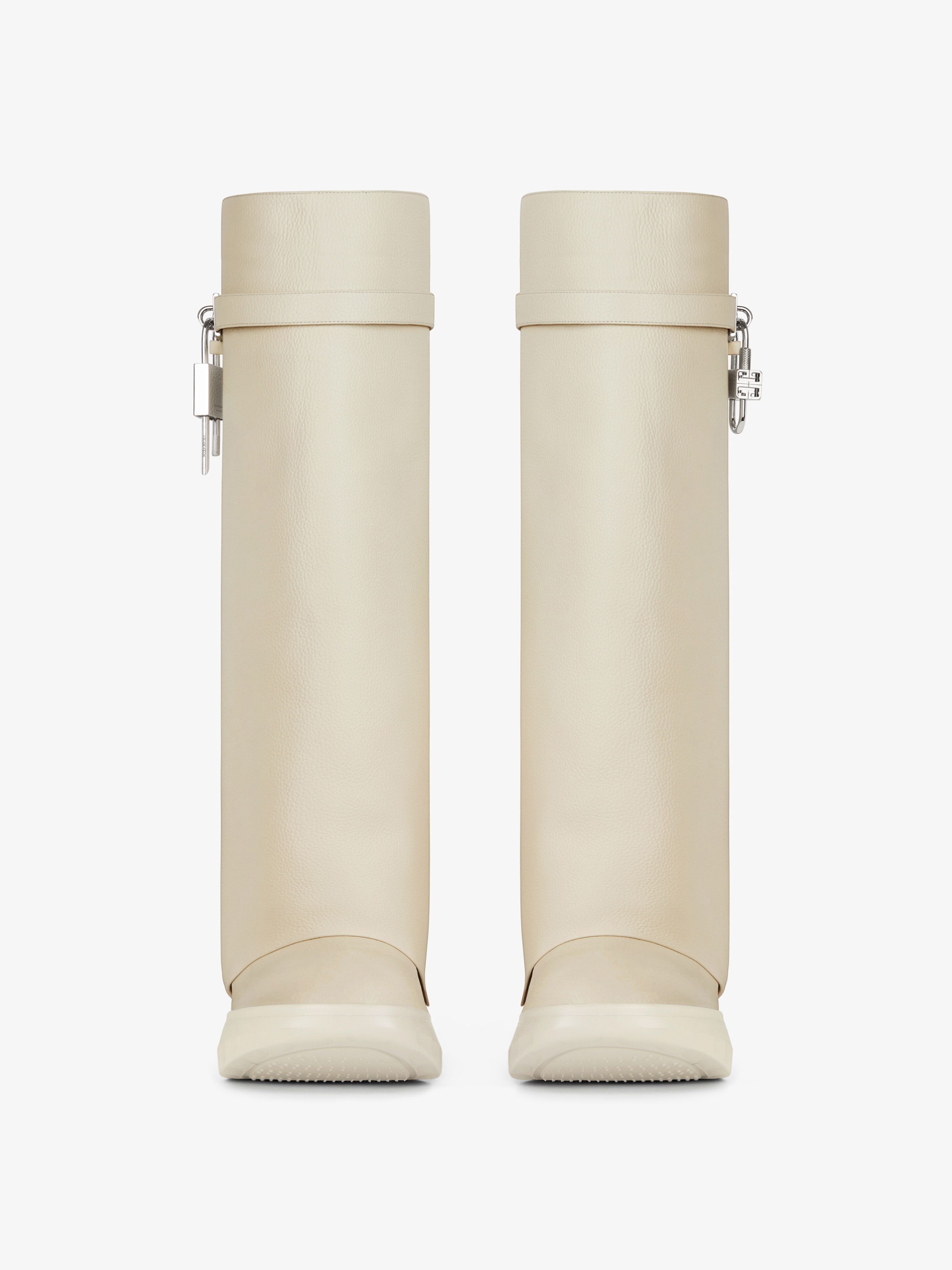 SHARK LOCK BIKER BOOTS IN GRAINED LEATHER - 3