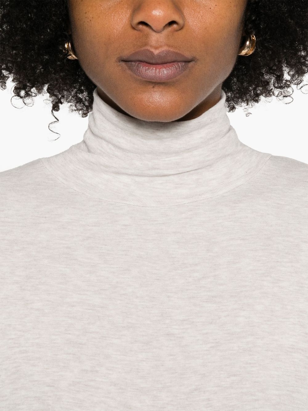 roll-neck long-sleeve top - 5