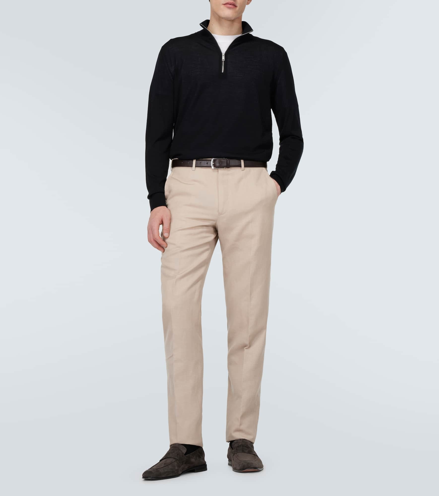 Wool half-zip sweater - 2