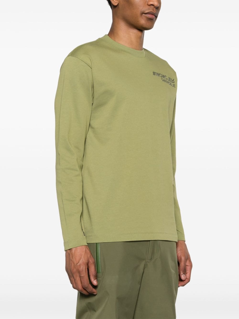 logo-appliquÃ© cotton sweatshirt - 3