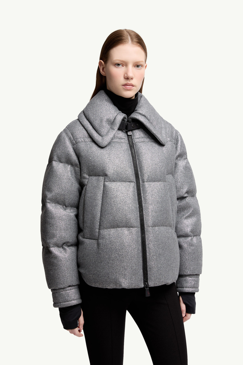 Sandane Metallic Wool Blend Short Down Jacket 3