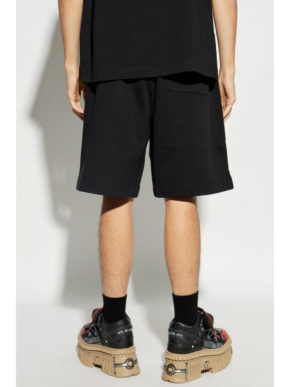 logo-embroidered track shorts - 4