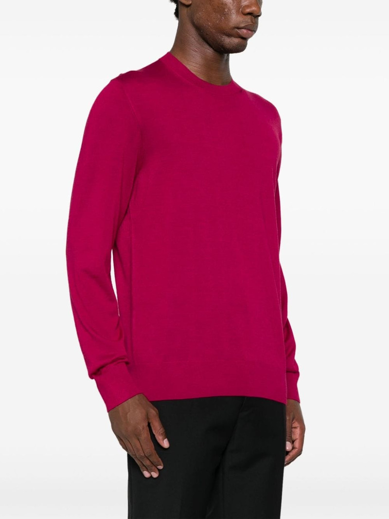 logo-plaque fine-knit jumper 3