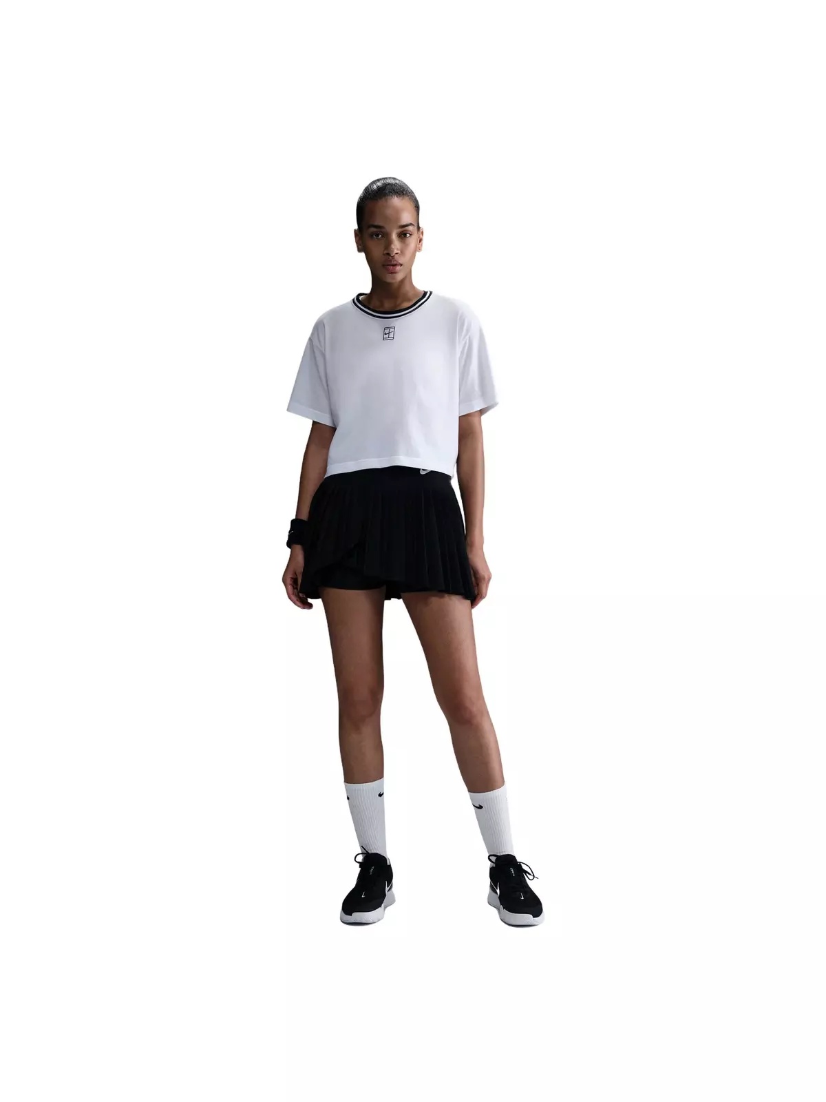 Women's Heritage Dri-FIT Short-Sleeve Cropped T-Shirt-White - 4
