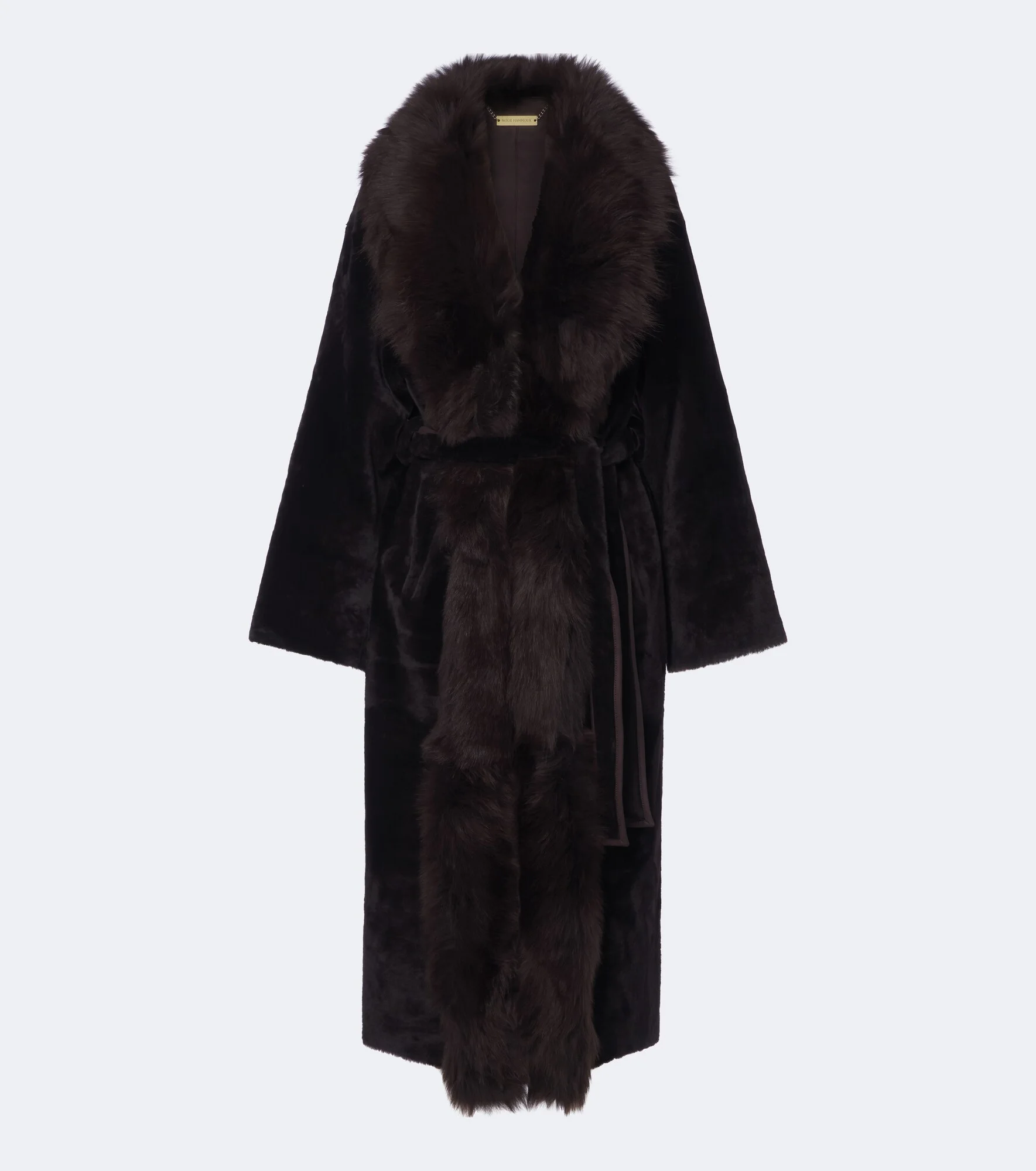 Isadora shearling wrap coat - 1
