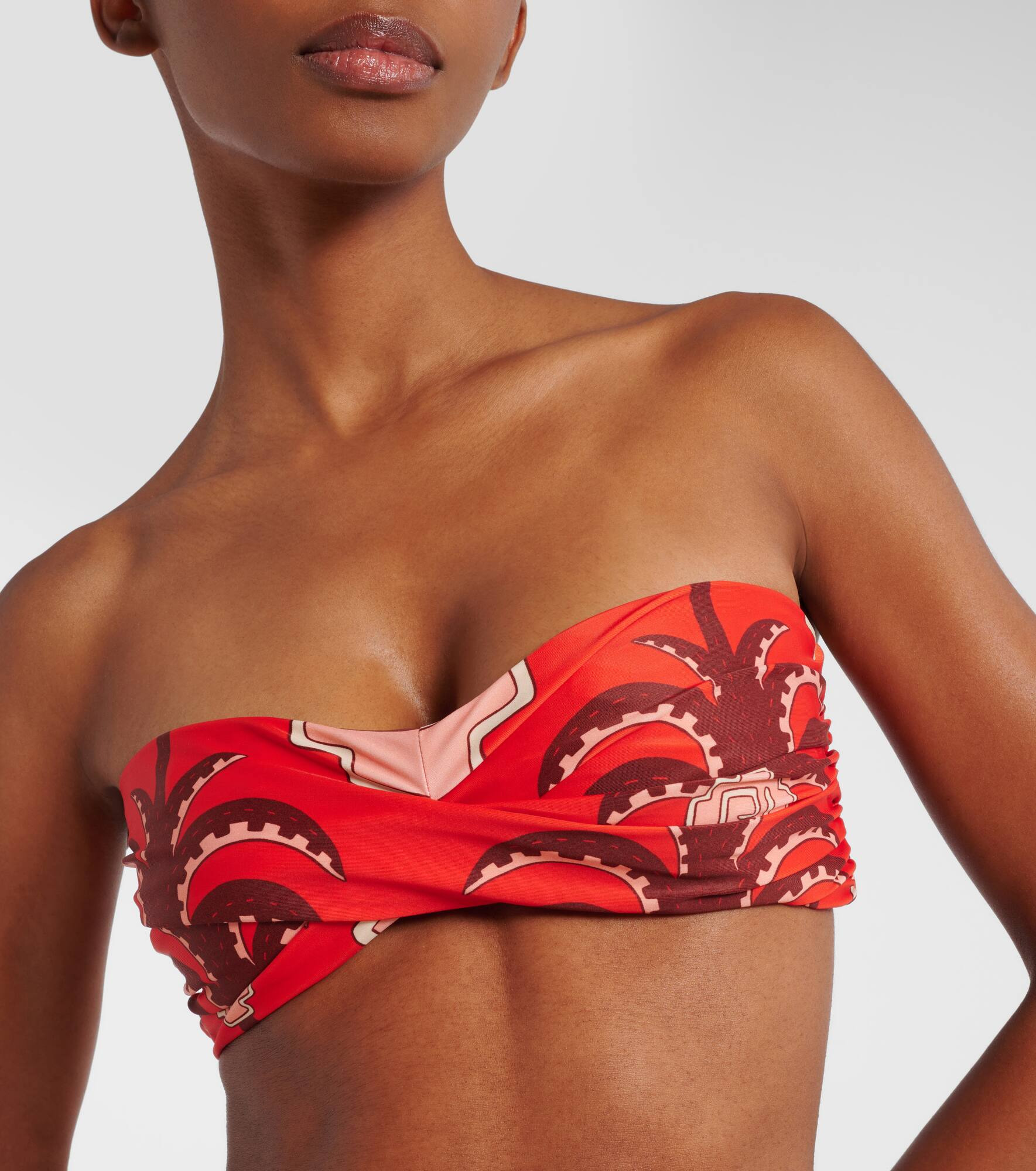 Printed bikini top - 4